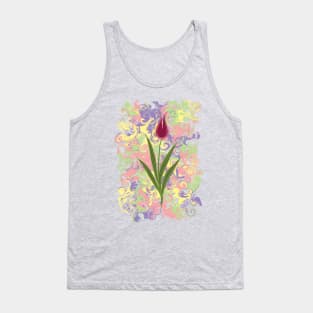 Marbling Pattern Tank Top